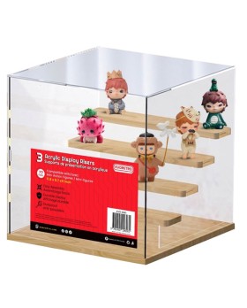 Escalier Evoretro Acrylique 4 Marches Pour Vitrine 30cm Pack de 3pcs