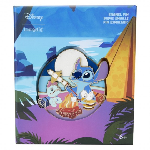 Pins Collector Box Disney - Stitch Camping Cuties