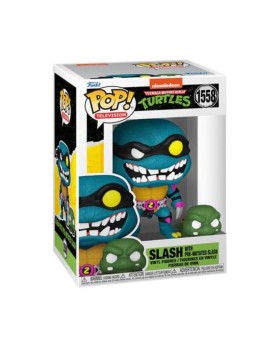 Figurine TMNT Tortues Ninja S4 - Slash & Pre-Mutated Turtle Slash Pop 10cm