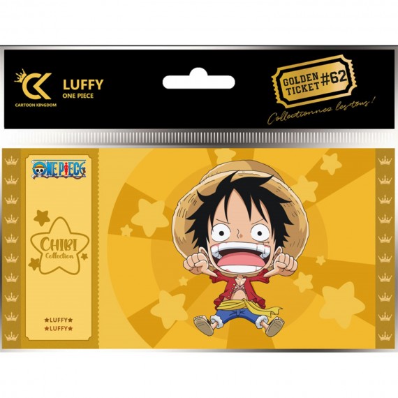 Golden Ticket One Piece - Chibi Luffy