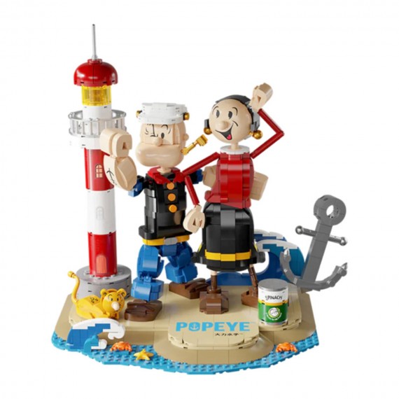 Set A Construire Popeye - Popeye & Olivia 33cm