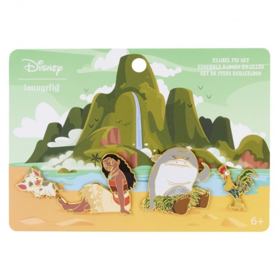 Pins Disney - Set 4Pcs Moana Waves