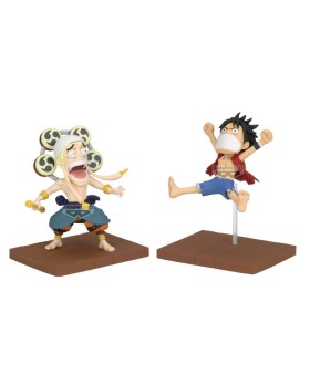 Figurine One Piece - Monkey D Luffy & Enel WCF Log Stories 7cm