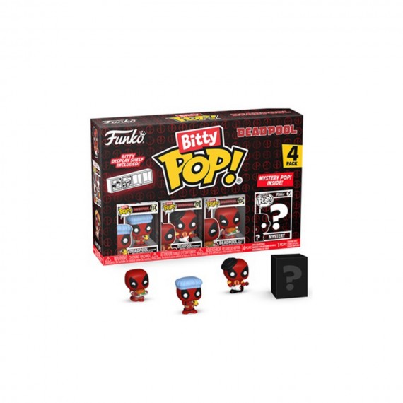 Figurine Marvel - Deadpool Bathtime 4-Pack Bitty Pop 2cm