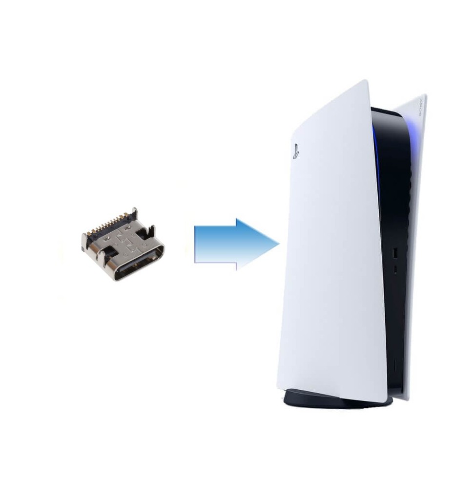 Changement Connecteur port USB-C PS5 / PS5 Slim