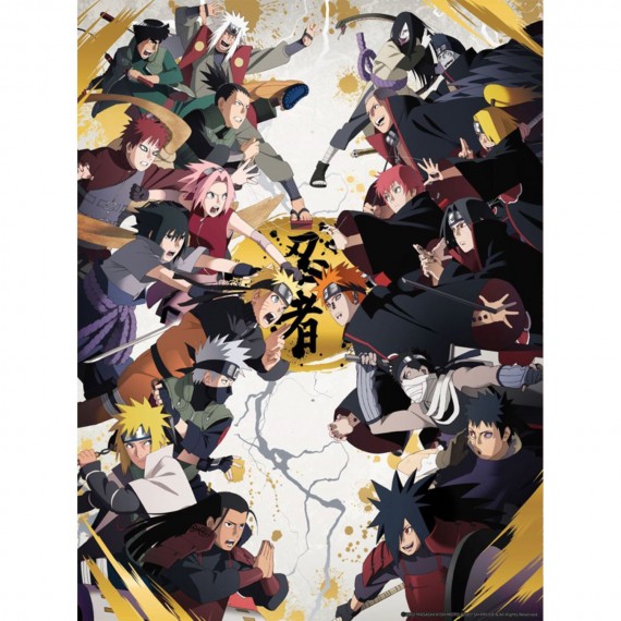 Poster Naruto Shippuden - Golden Poster 03 Personnages 30X40cm