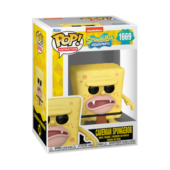 Figurine Bob L Eponge Spongebob 25Th Anniv - Caveman Bob Pop 10cm