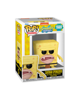 Figurine Bob L Eponge Spongebob 25Th Anniv - Caveman Bob Pop 10cm