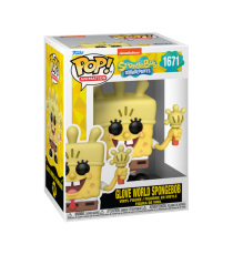 Figurine Bob L Eponge Spongebob 25Th Anniv - Bob Glove Light Pop 10cm