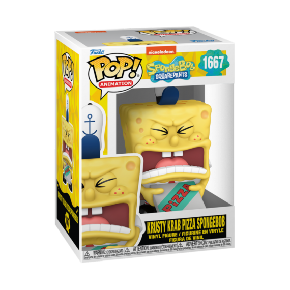 Figurine Bob L Eponge Spongebob 25Th Anniv - Bob Pizza Pop 10cm