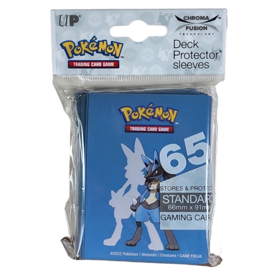 Deck Protector Ultrapro Pokemon - Lucario Sleeves Paquet De 65pcs