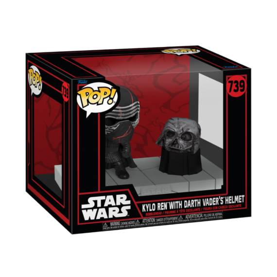 Figurine Star Wars Darkside - Kylo Ren Vader Mask Pop Deluxe 10cm