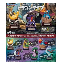 Re-Ment - Pokemon Pocket Statue Dragon Type - Boite De 6 mini-figurines