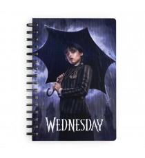 Cahier Spirale 3D Wednesday - Rain 30X21cm