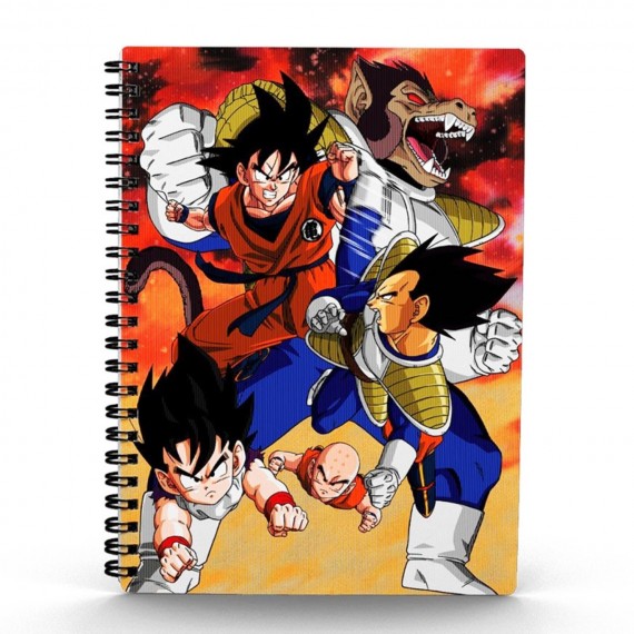 Cahier Spirale 3D Dragon Ball Z - Goku Vs Vegeta 30X21cm