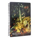 Cahier Attaque Des Titans - 3D Effet Struggle