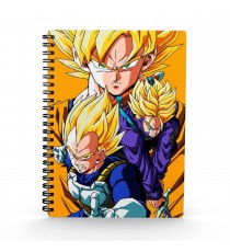 Cahier Spirale 3D Dragon Ball Z - Saiyans 30X21cm