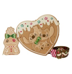 Sac A Main Disney Lilo & Stitch - Angel And Stitch Gingerbread Heart