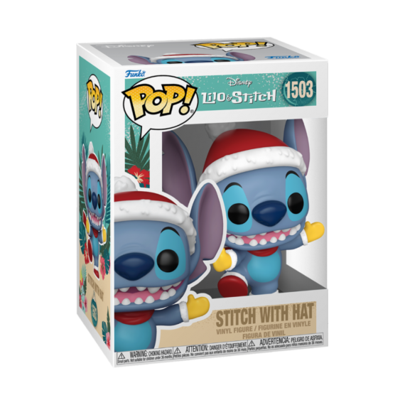 Figurine Disney - Stitch Holiday Stitch Hat Pop 10cm