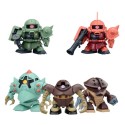 Maquette Gundam - Senshi Principality Of Zeon Mobile Suit Set 5Pcs SDBB 8cm