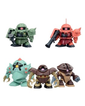 Maquette Gundam - Senshi Principality Of Zeon Mobile Suit Set 5Pcs SDBB 8cm