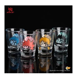 Set de 4 shooters en verre Dreamland - Lucky Stars