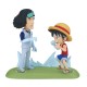 Figurine One Piece - Monkey D Luffy Vs Kuzan Wcf Log Stories 9cm