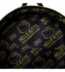 Mini Sac A Dos Hello Kitty - 50Th Anniv Metallic Gold