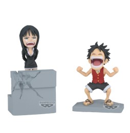 Figurine One Piece - Log Stories Monkey D Luffy & Nico Robin 10cm