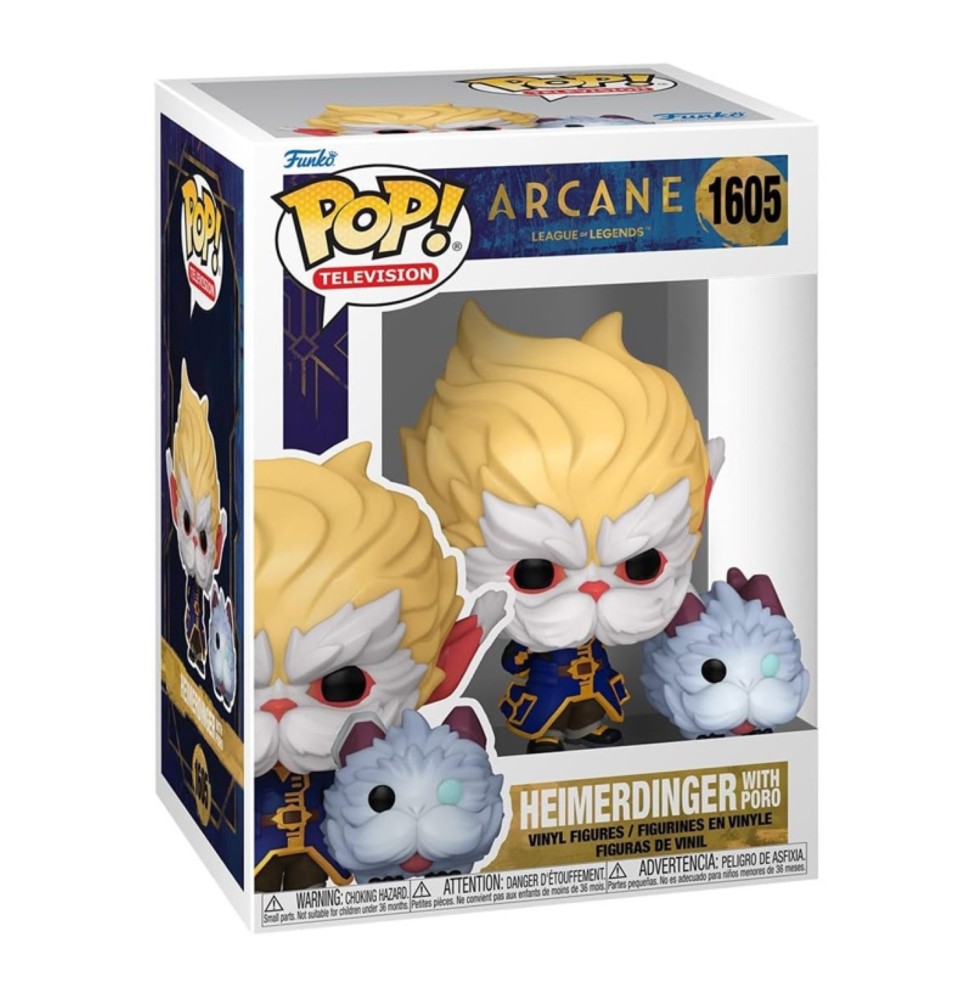 Funko Pop ! Arcane League of Legends - Heimerdinger and Poro 10cm