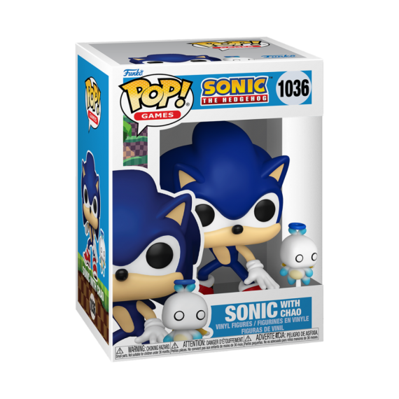 Figurine Sonic - Sonic And Hero Chao Pop 10cm