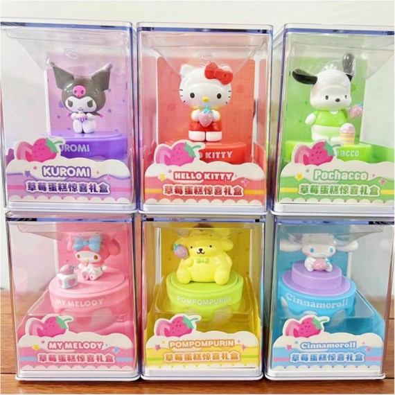 Figurine Hello Kitty - Stamp Stationary Mini Fig Tampon Boite De 6pcs