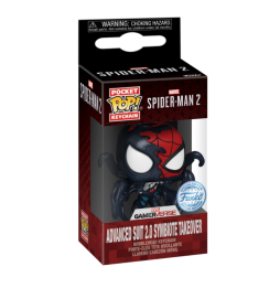 Figurine Marvel Spiderman 2 - Suit Symbiote Takeover Pocket Pop 4cm