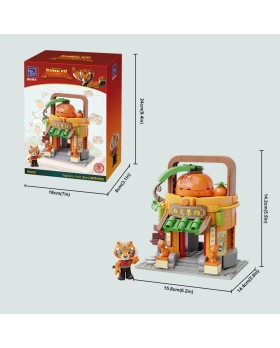 Set A Construire Kung - Kung Fu Panda Pantasy Tigress Fruit Shop 15cm