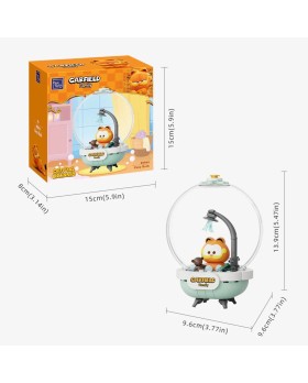 Set A Construire Garfield - Garfield Crystal Ball Series Pantasy Garfield Cozy Bath 13cm