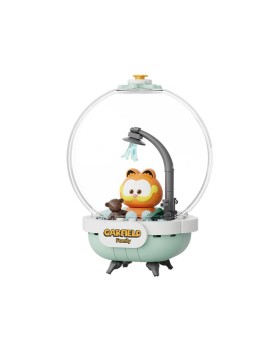 Set A Construire Garfield - Garfield Crystal Ball Series Pantasy Garfield Cozy Bath 13cm