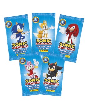 Trading Card Panini Sonic The Hedgehog - Blister de 5 Pochettes + 2 Cartes Édition Limitée