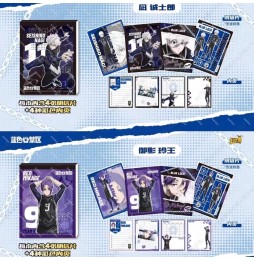 Blue Lock Pack Trading Cards Stickers Display - 12 pièces