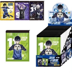 Blue Lock Pack Trading Cards Stickers Display - 12 pièces