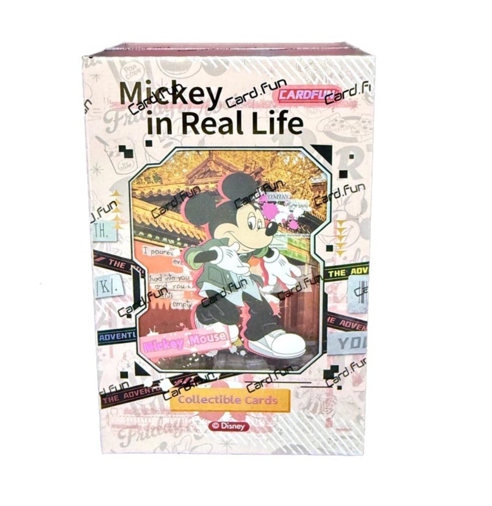 Disney Mickey in Real Life - Boîte de 10 Boosters de 4 Cartes