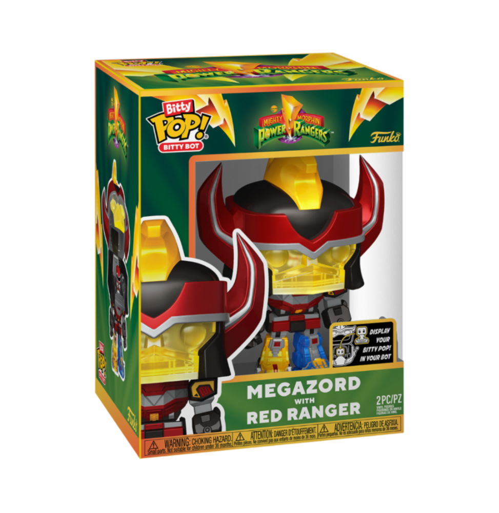 Funko Pop ! Power Rangers - Megazord & Bitty Bots Red Ranger 15cm