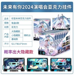 Hatsune Miku Future Has You 2024 Porte-Clé Acrylique K7 Display - 6 pièces