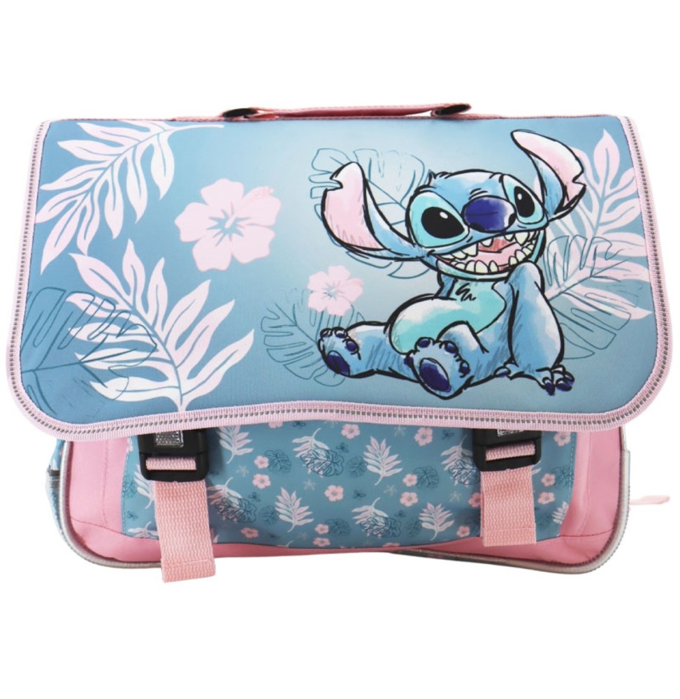 Cartable Disney - Stitch Blue Hawaii (2 Compartiments)