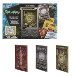 Digiplate Rick & Morty - Starter Pack (3 Cartes Metal + Stand)
