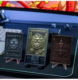 Digiplate Rick & Morty - Starter Pack (3 Cartes Metal + Stand)