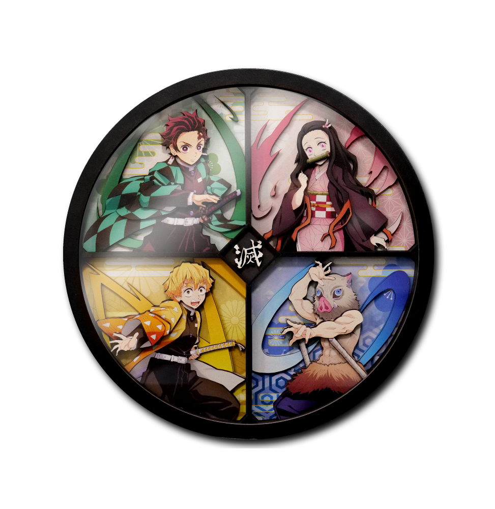 Décoration Murale en Bois Demon Slayer Kimetsu No Yaiba : Kaiga - 20 cm