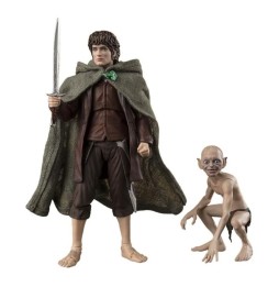Figurine LOTR Seigneur des Anneaux - Frodo Baggins Gollum SH Figuarts