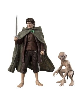 Figurine LOTR Seigneur des Anneaux - Frodo Baggins Gollum SH Figuarts