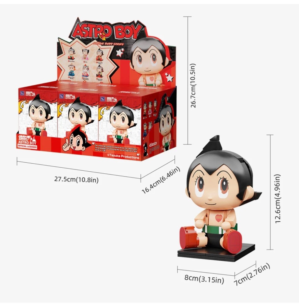 Display 6 Blind Box Pantasy Astro Boy - Sitting Baby Series
