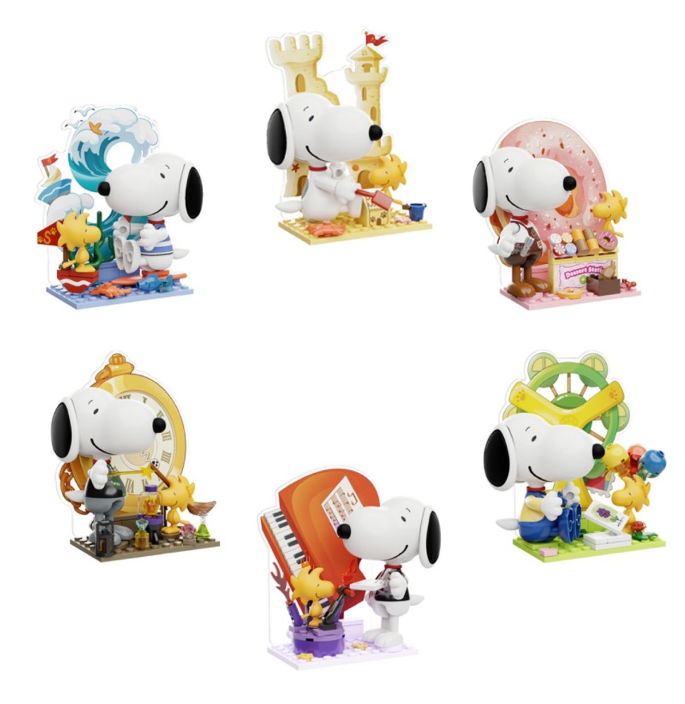 Blind Box Pantasy Peanuts - Snoopy Letter World Series (Set de 6 Pièces)